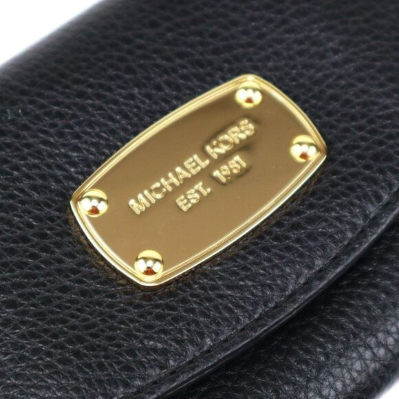 NWT Michael Kors Jet Set Leather Flap Envelope Black - Picture 7 of 7